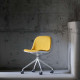 L Shape with wheels, Dark Grey Fabric
